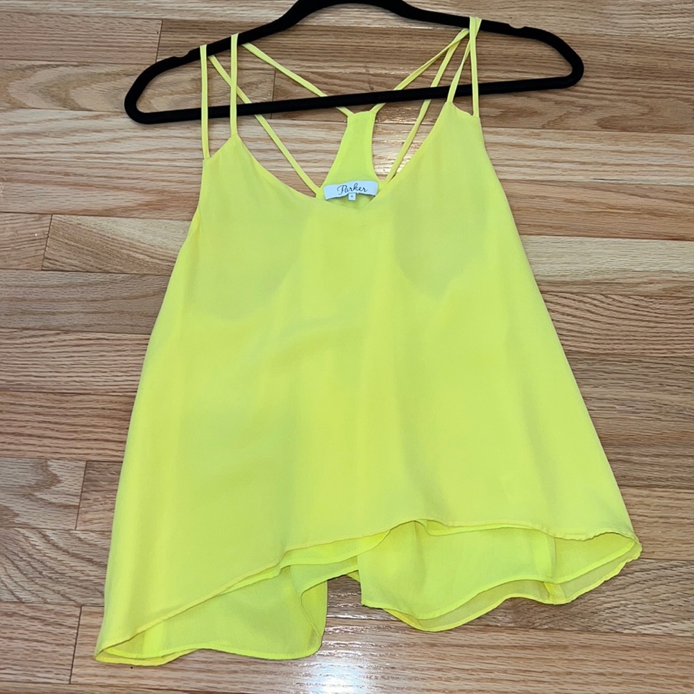 Parker 100% silk double strap top